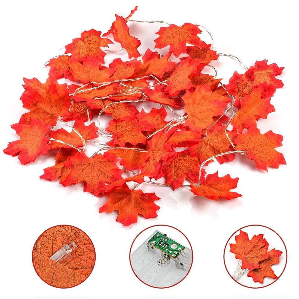 Warm Autumn Leaf Lights