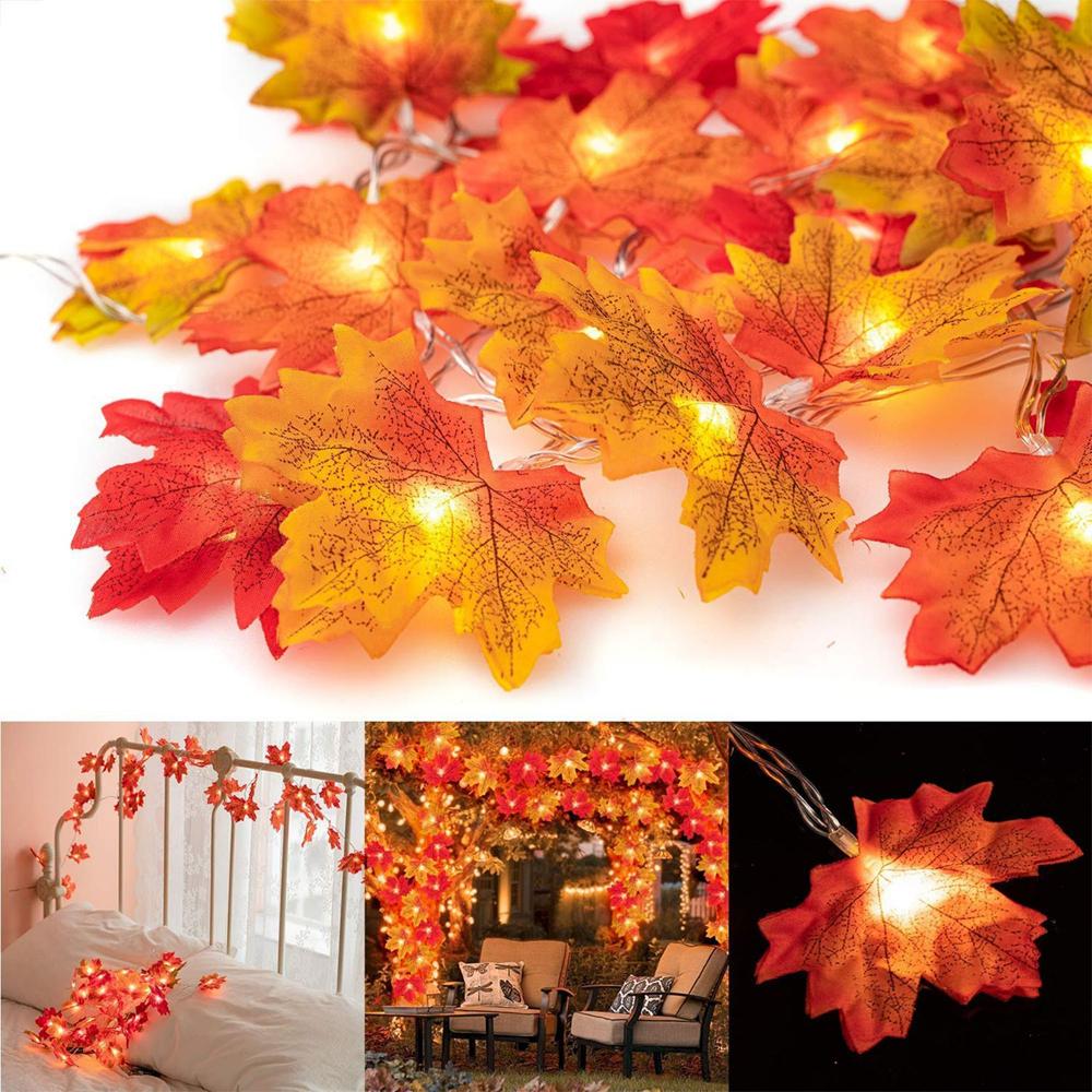 Warm Autumn Leaf Lights