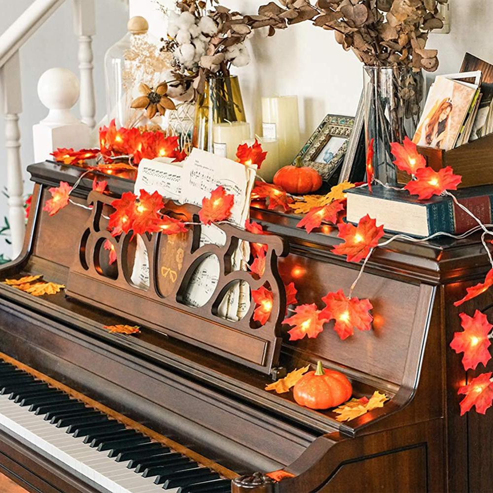 Warm Autumn Leaf Lights