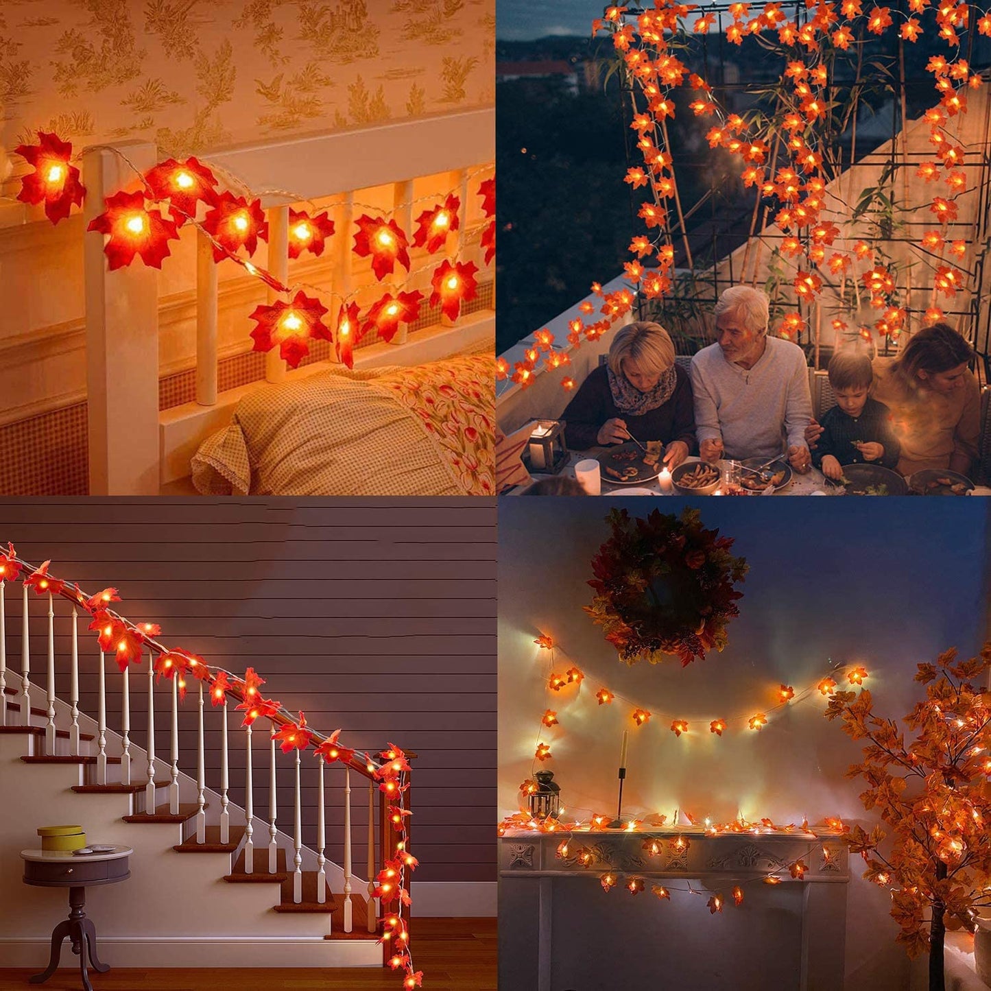 Warm Autumn Leaf Lights