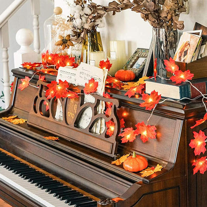 Warm Autumn Leaf Lights
